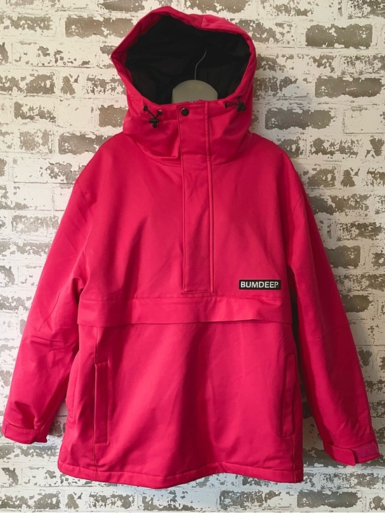 Bumdeep Jackets & Blazers - Hot Pink Snowboard Ski Anorak Jacket Pullover Hooded Waterproof Streetwear S